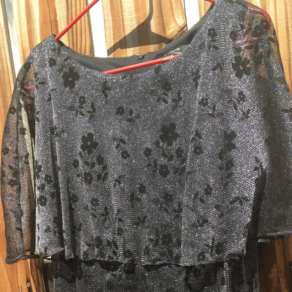 Gabby Skye Black Sparkly Fancy Party Dress Size 14 - Picture 5 of 10